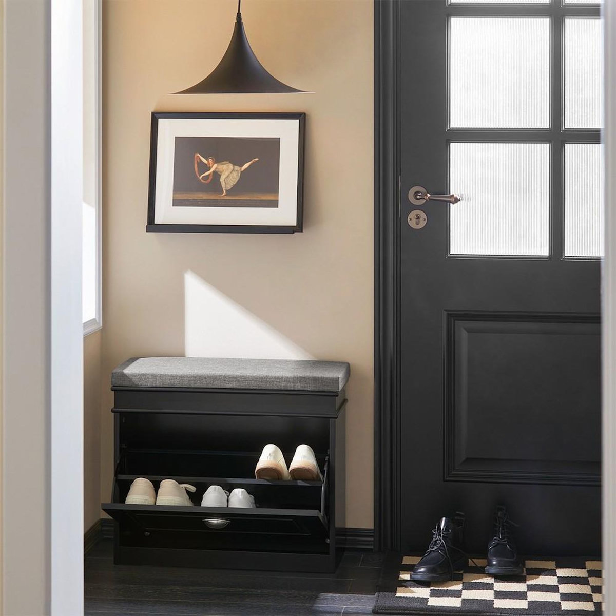 SOBUY SoBuy - Banc de Rangement à Chaussures avec Un Tiroir - Classique - FSR82-K