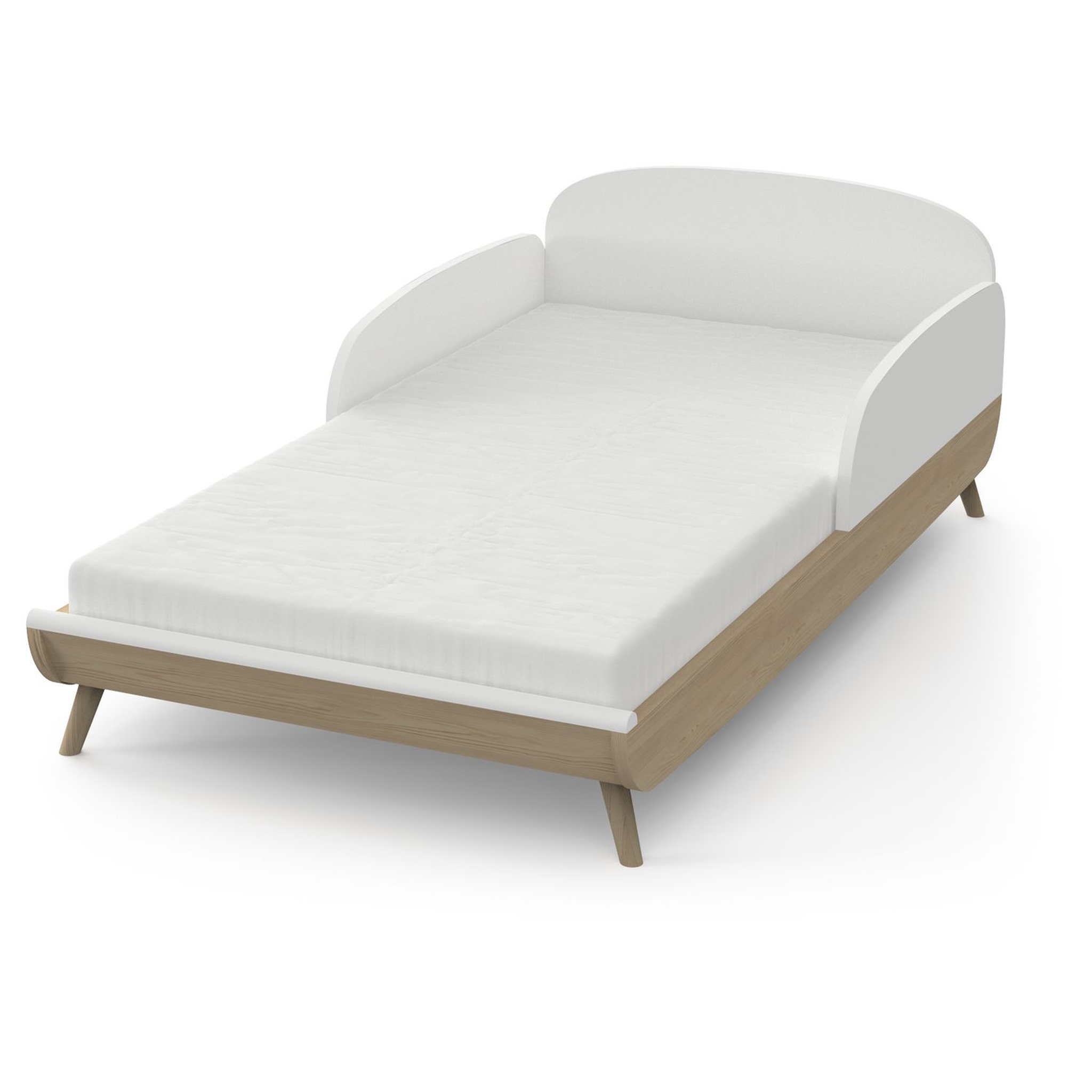 Voir la diapositive 6 : Lit bébé évolutif 70x140 cm blanc LINIA 