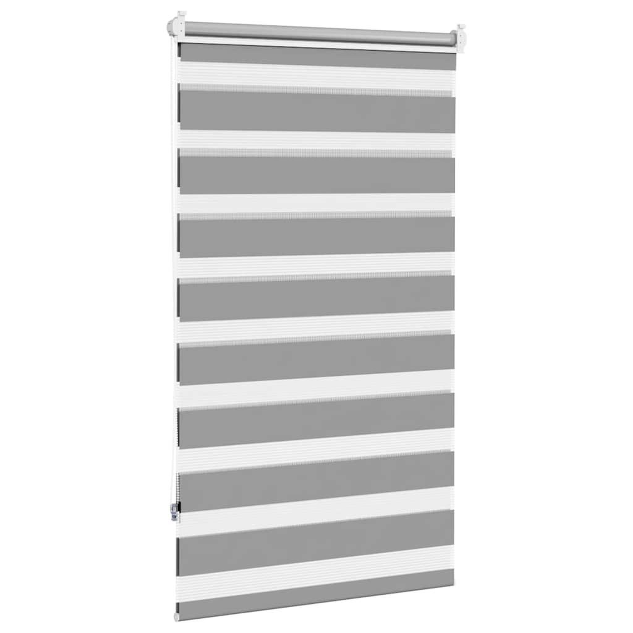 Voir la diapositive 4 : VIDAXL Store venitien zebre 70,9 x 120 cm, largeur du tissu 66,7 cm, gris