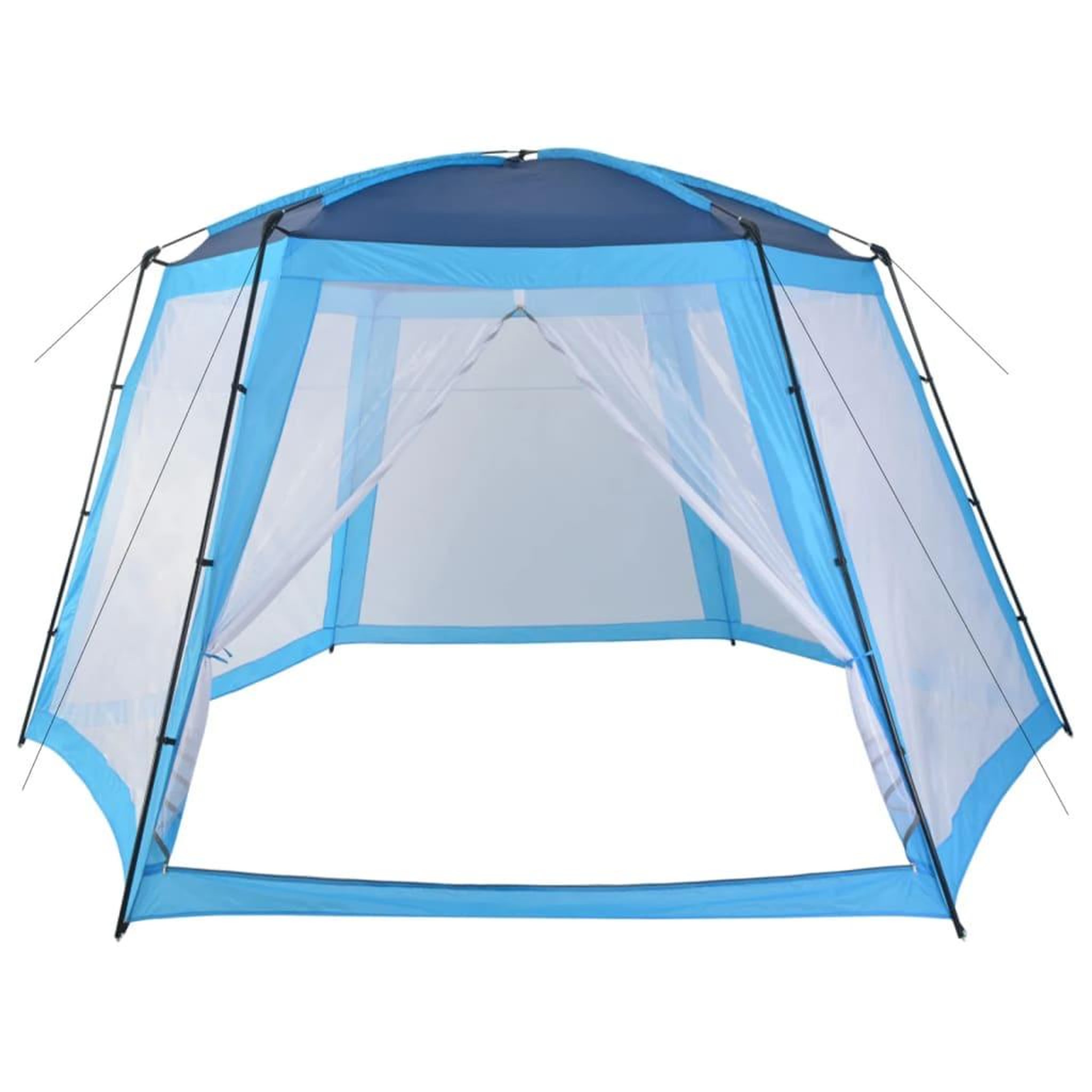 Voir la diapositive 2 : VIDAXL Tente de piscine Tissu 500x433x250 cm Bleu