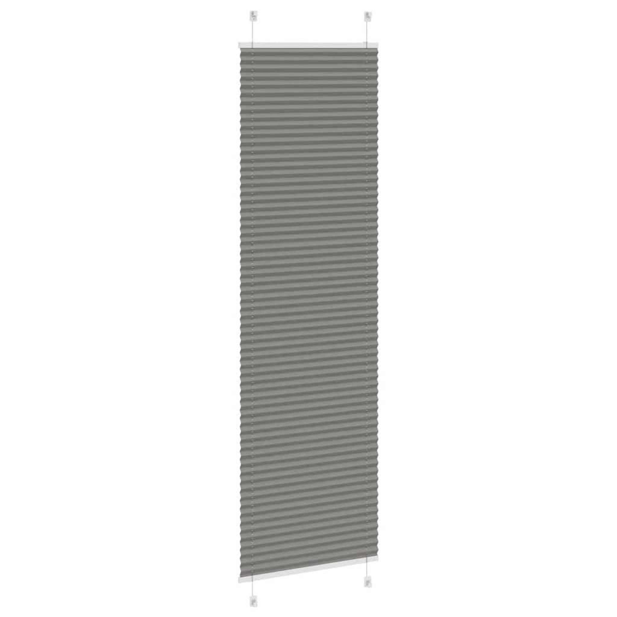 Voir la diapositive 4 : VIDAXL Store plisse anthracite 60x200 cm largeur du tissu 59,4 cm