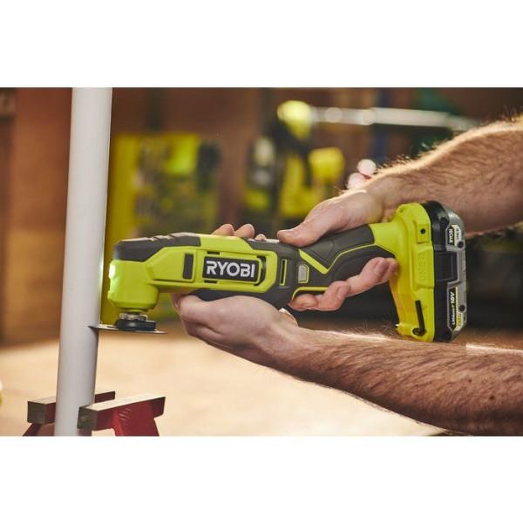 Voir la diapositive 5 : Ryobi RYOBI Pack 2 outils ONE+ 18V perceuse-visseuse + outil multifonction oscillant + batterie 2Ah + chargeur R18CK2G-1C20G