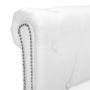 Voir la diapositive 4 : VIDAXL Canape Chesterfield en forme de L cuir synthetique blanc