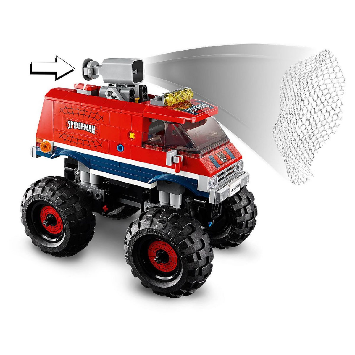 LEGO Marvel 76174 Le camion monstre de Spider-Man contre Mystério avec figurines