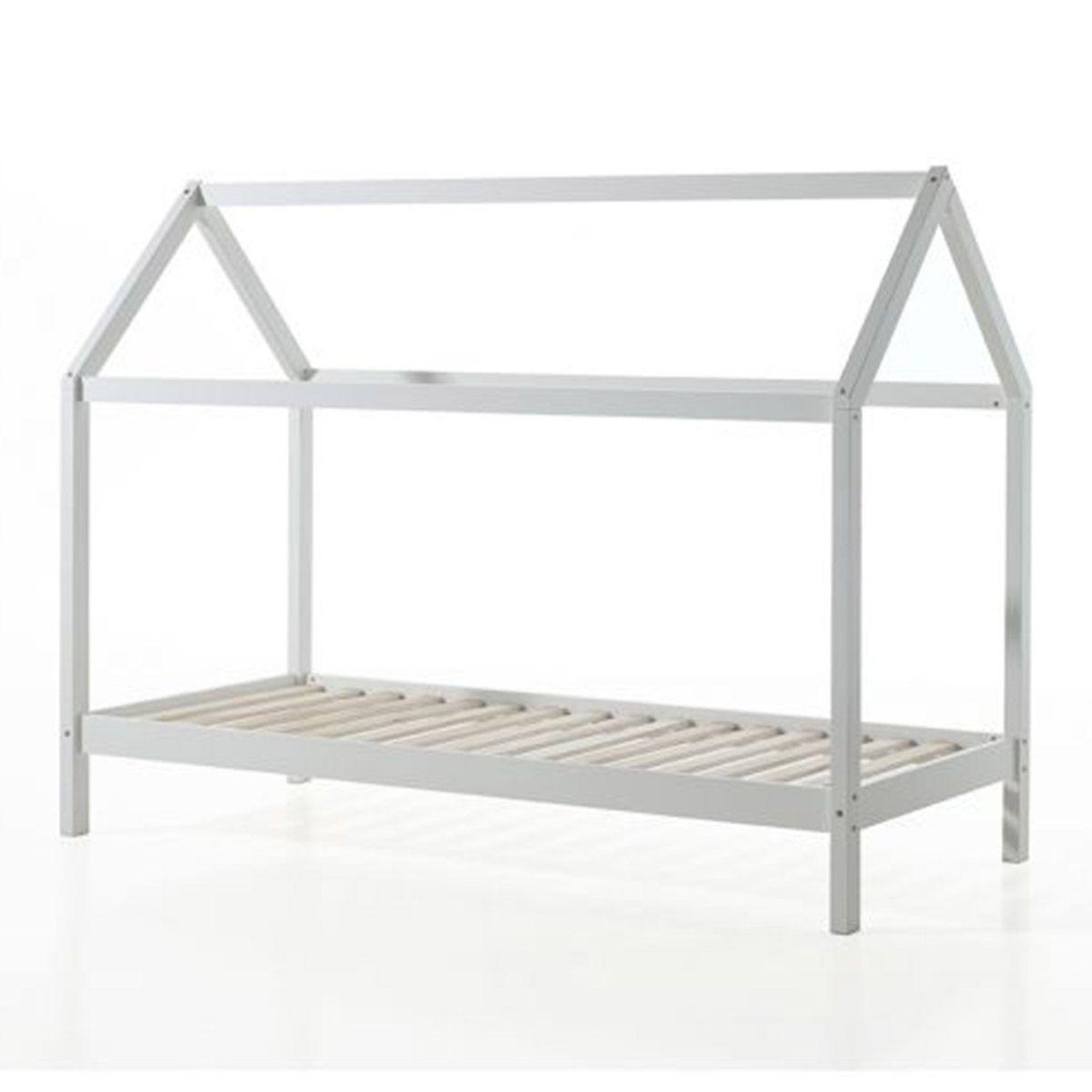 Voir la diapositive 2 : Paris Prix Lit enfant cabane & tiroir  dallas  90x200cm blanc