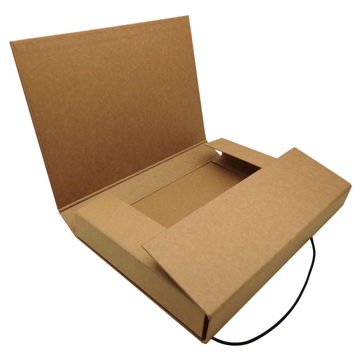 AUCHAN Boîte de classement dos 40mm Kraft