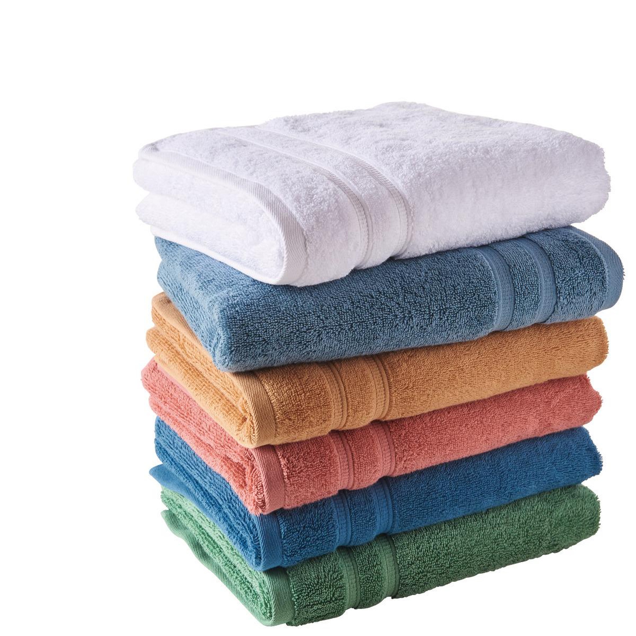 Voir la diapositive 3 : ACTUEL Serviette de toilette unie en coton 600 g/m²