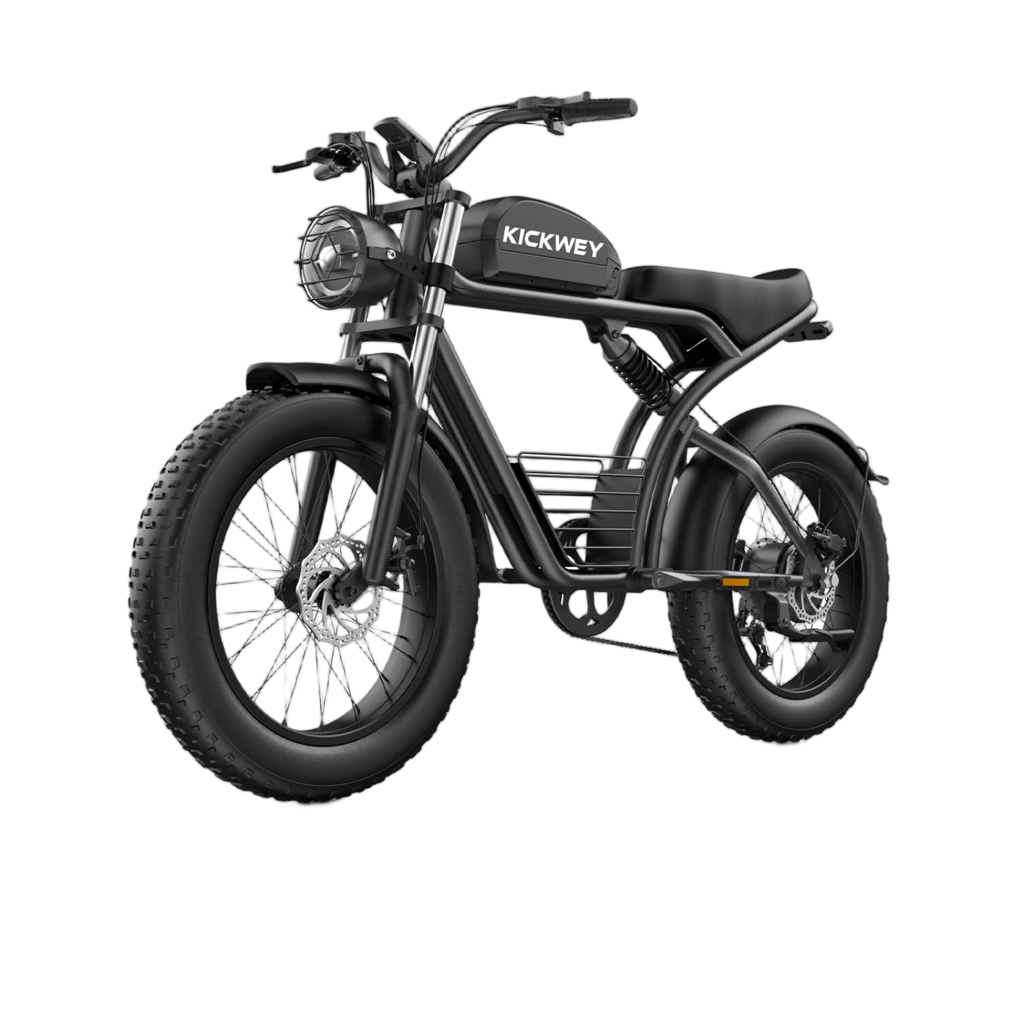 KICKWEY Vélo électrique kickwey k7 fat, 48 v 23 ah, grande autonomie, style cyclomoteur, noir
