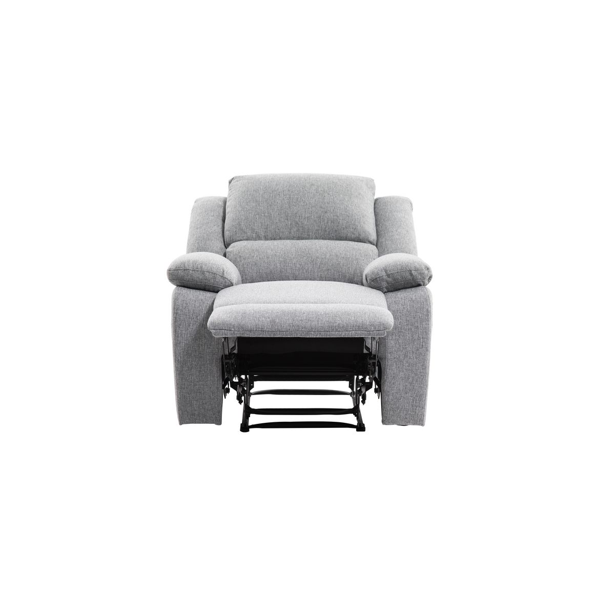 Fauteuil relax manuel HELENE 1 place tissu gris clair