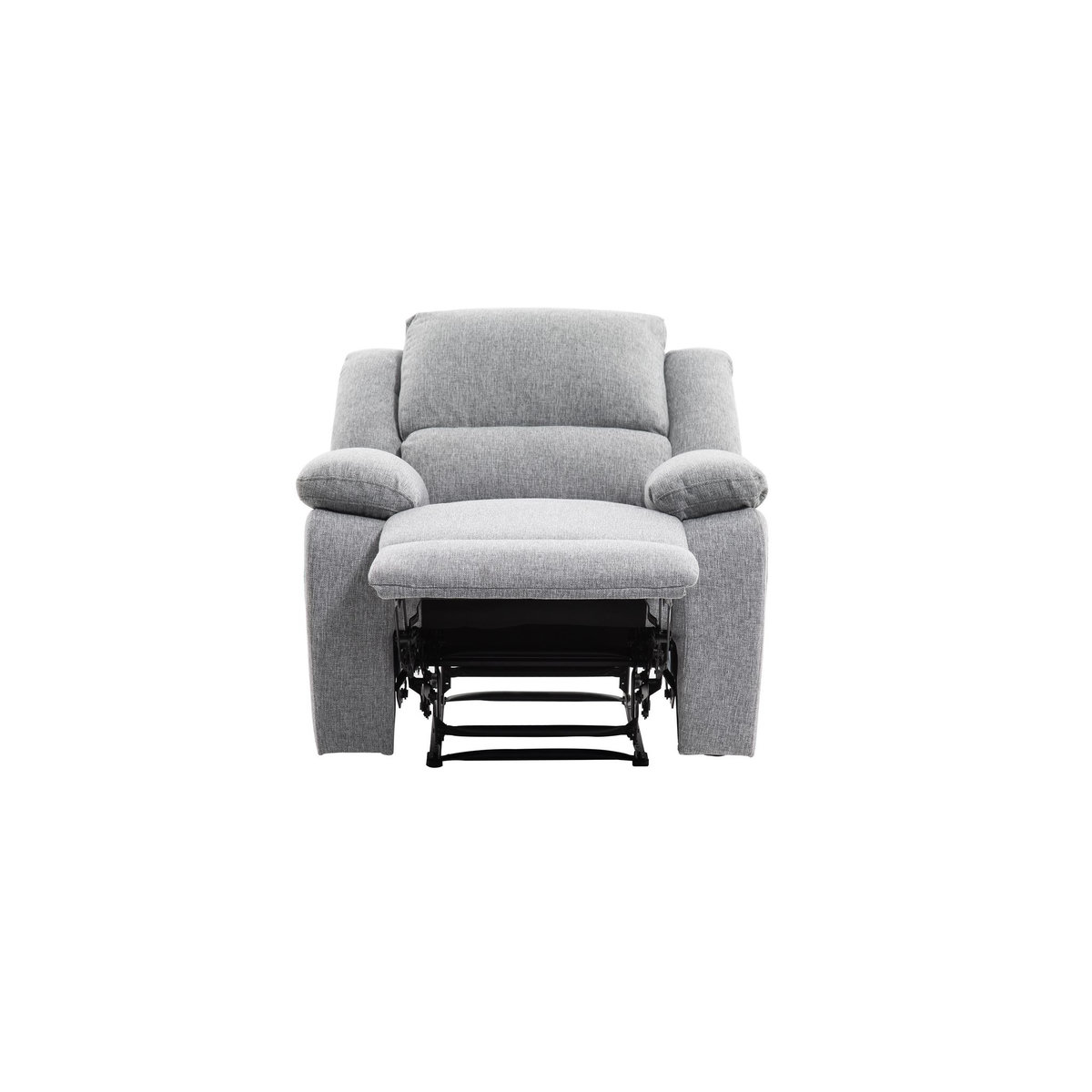 Fauteuil relax manuel HELENE 1 place tissu gris clair
