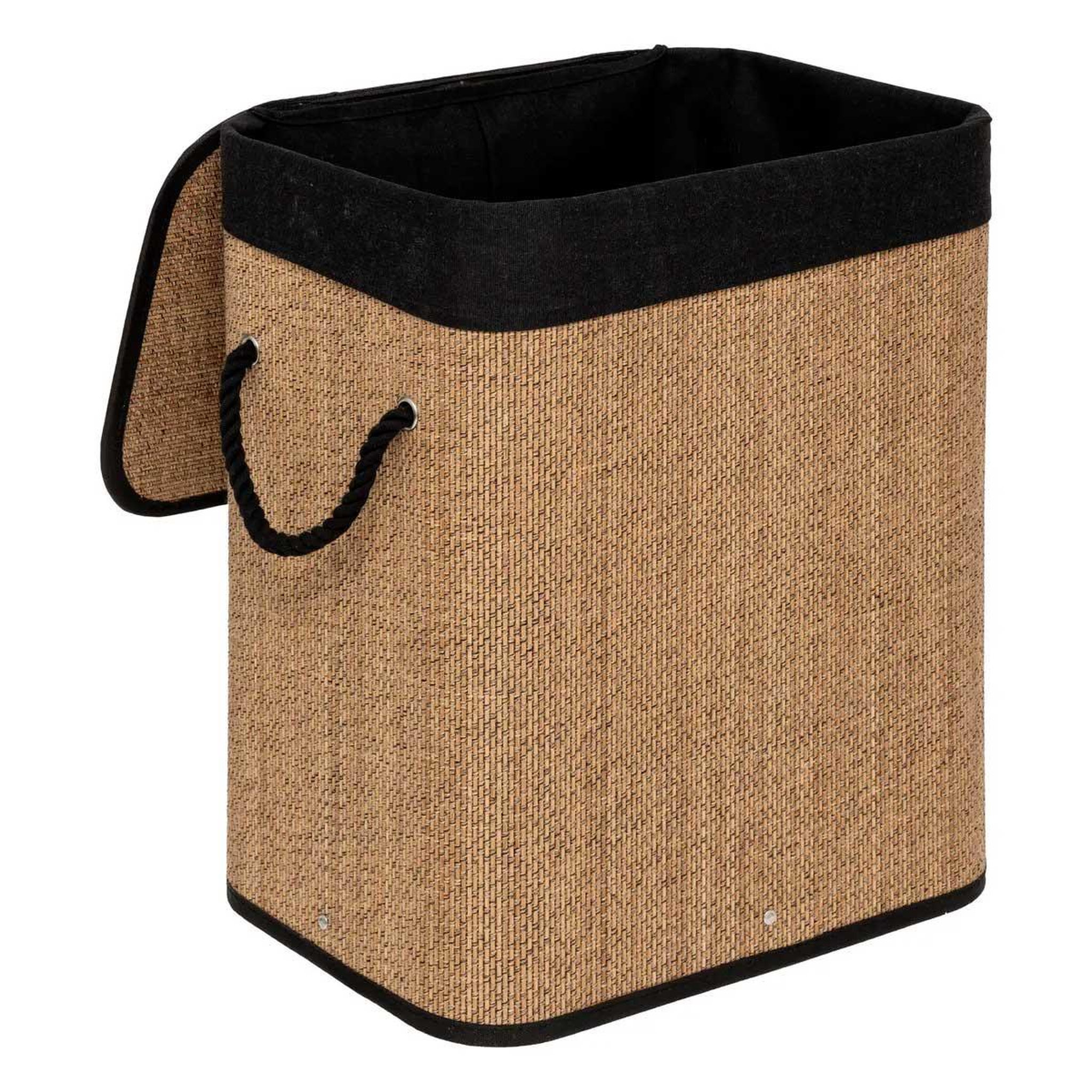 Voir la diapositive 2 : FIVE Panier à linge en bambou  tony  60l naturel