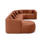 Voir la diapositive 5 : LISA DESIGN Ikare - canapé modulable d'angle gauche - 6 places - en tissu