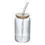 Voir la diapositive 1 : SECRET DE GOURMET Verre Cannette Avec Paille  Line  50cl Transparent