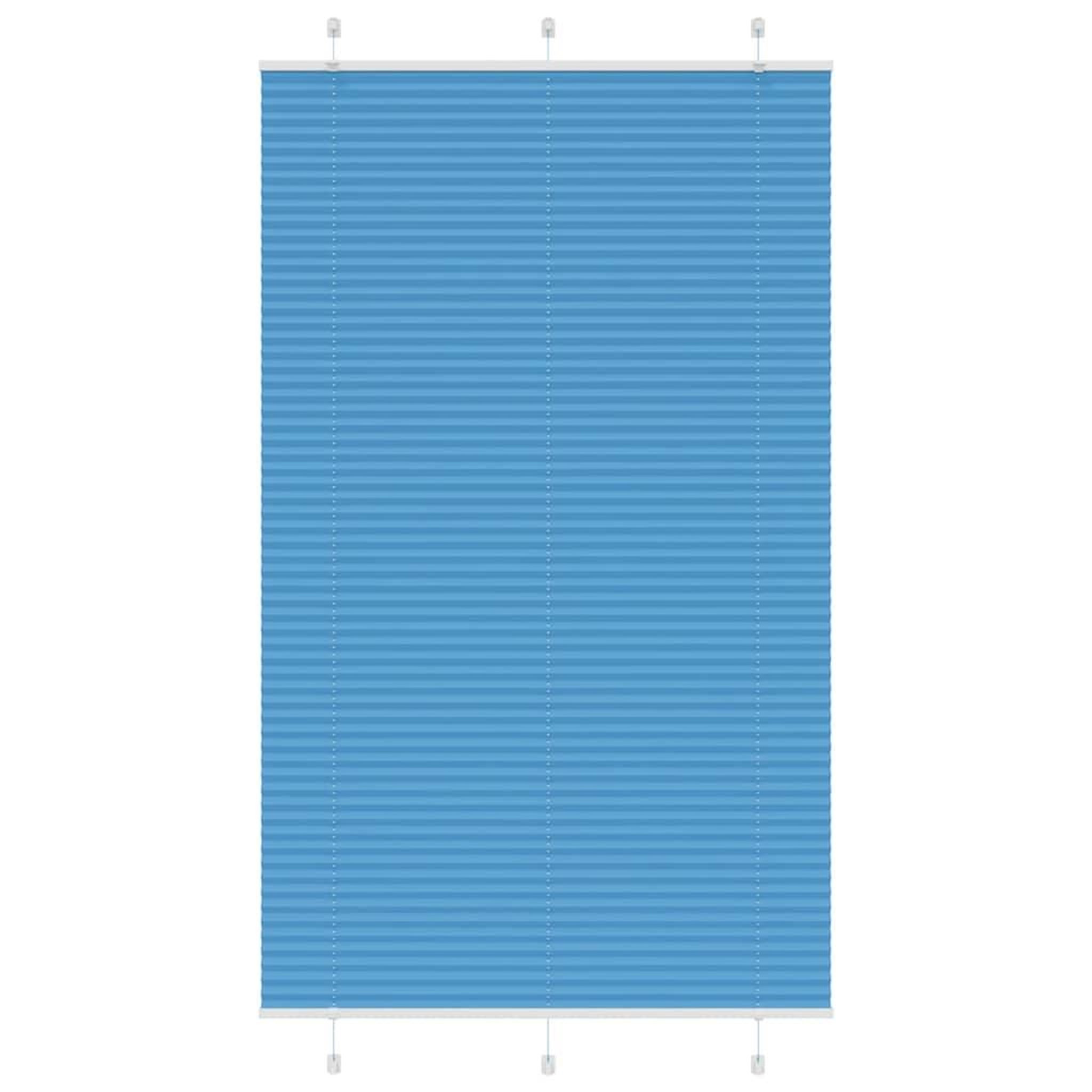 VIDAXL Store plisse bleu 120x200 cm largeur du tissu 119,4cm polyester
