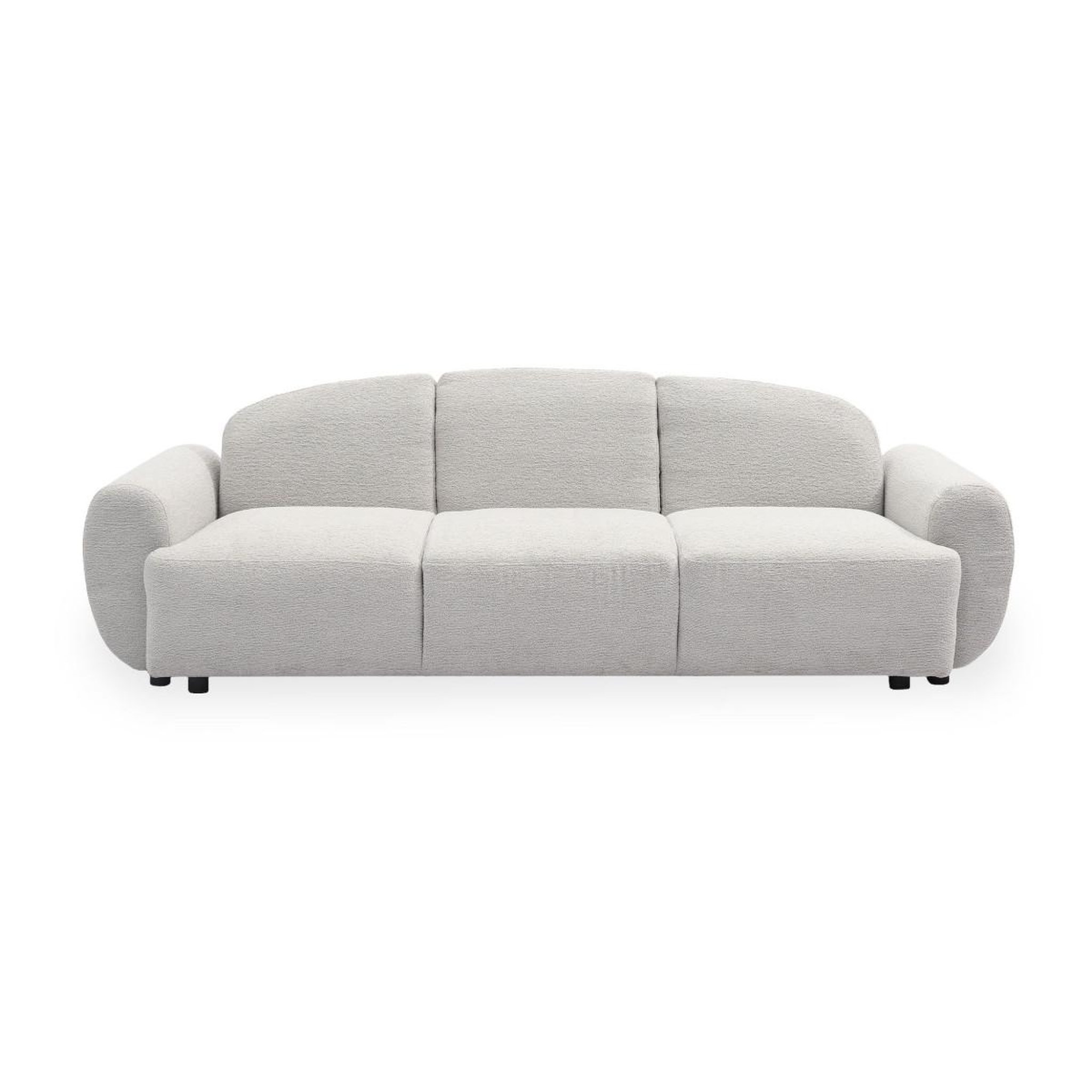 Voir la diapositive 2 : Paris Prix Canapé convertible 3 places en tissu  buddy  234cm gris