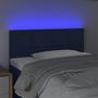 Voir la diapositive 3 : VIDAXL Tete de lit a LED Bleu 100x5x78/88 cm Tissu