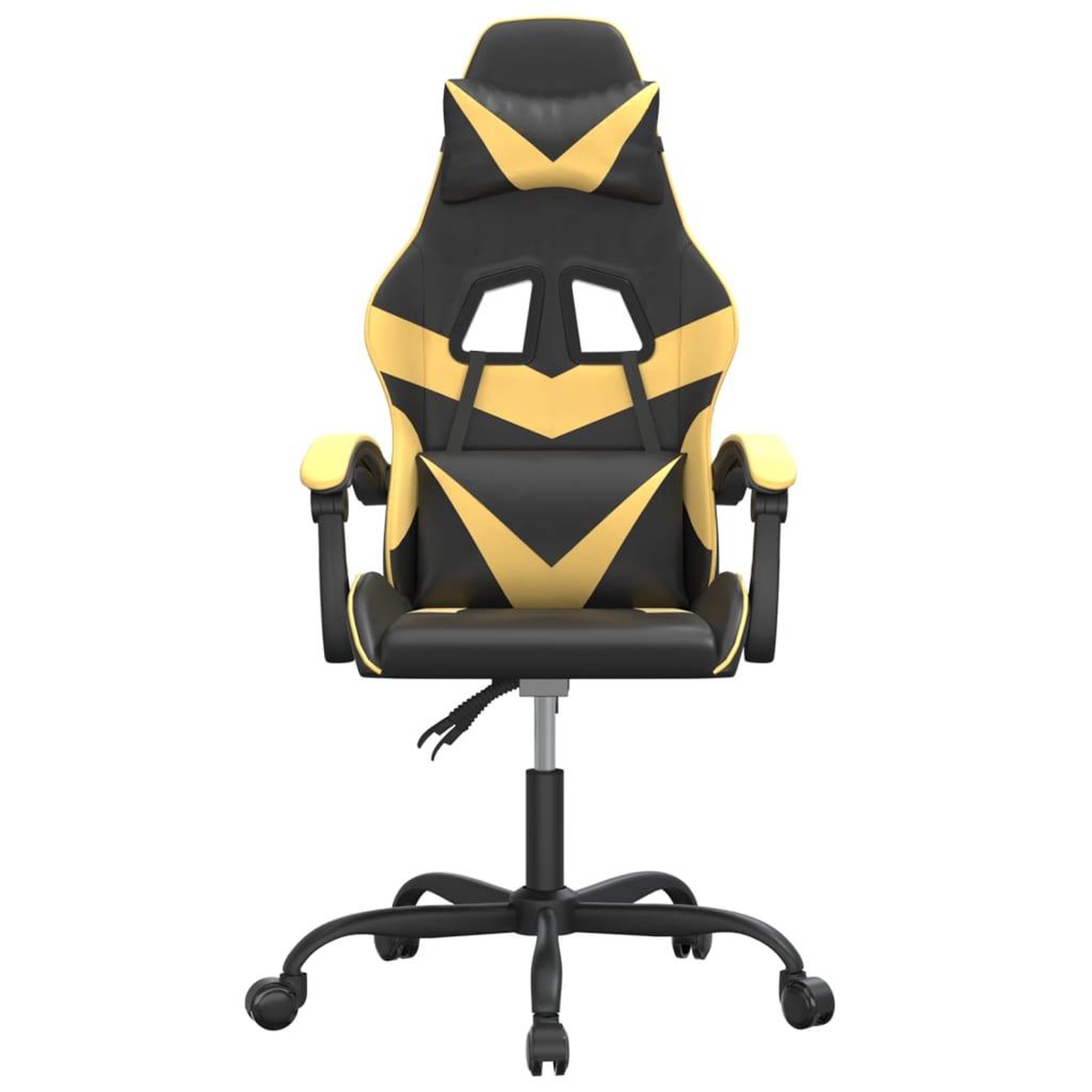 Voir la diapositive 3 : VIDAXL Chaise de jeu Noir et dore Similicuir