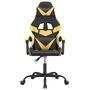 Voir la diapositive 3 : VIDAXL Chaise de jeu Noir et dore Similicuir