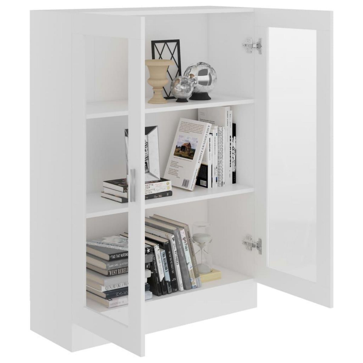 VIDAXL Armoire a vitrine Blanc 82,5x30,5x115 cm Bois d'ingenierie