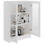 Voir la diapositive 4 : VIDAXL Armoire a vitrine Blanc 82,5x30,5x115 cm Bois d'ingenierie
