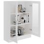Voir la diapositive 4 : VIDAXL Armoire a vitrine Blanc 82,5x30,5x115 cm Bois d'ingenierie