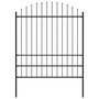 Voir la diapositive 1 : VIDAXL Cloture de jardin avec dessus en lance Acier 1,7 m Noir