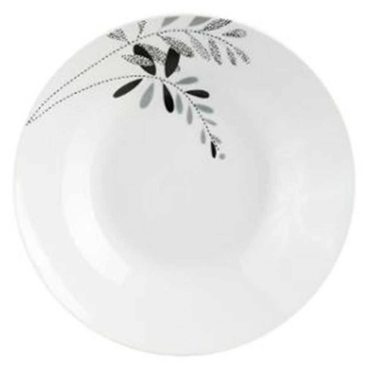 SECRET DE GOURMET Service de Table 18 Pièces  Floral  27cm Blanc