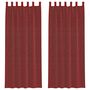 Voir la diapositive 2 : VIDAXL Rideaux en voile avec passe-tringles 2 pcs rouge bordeaux
