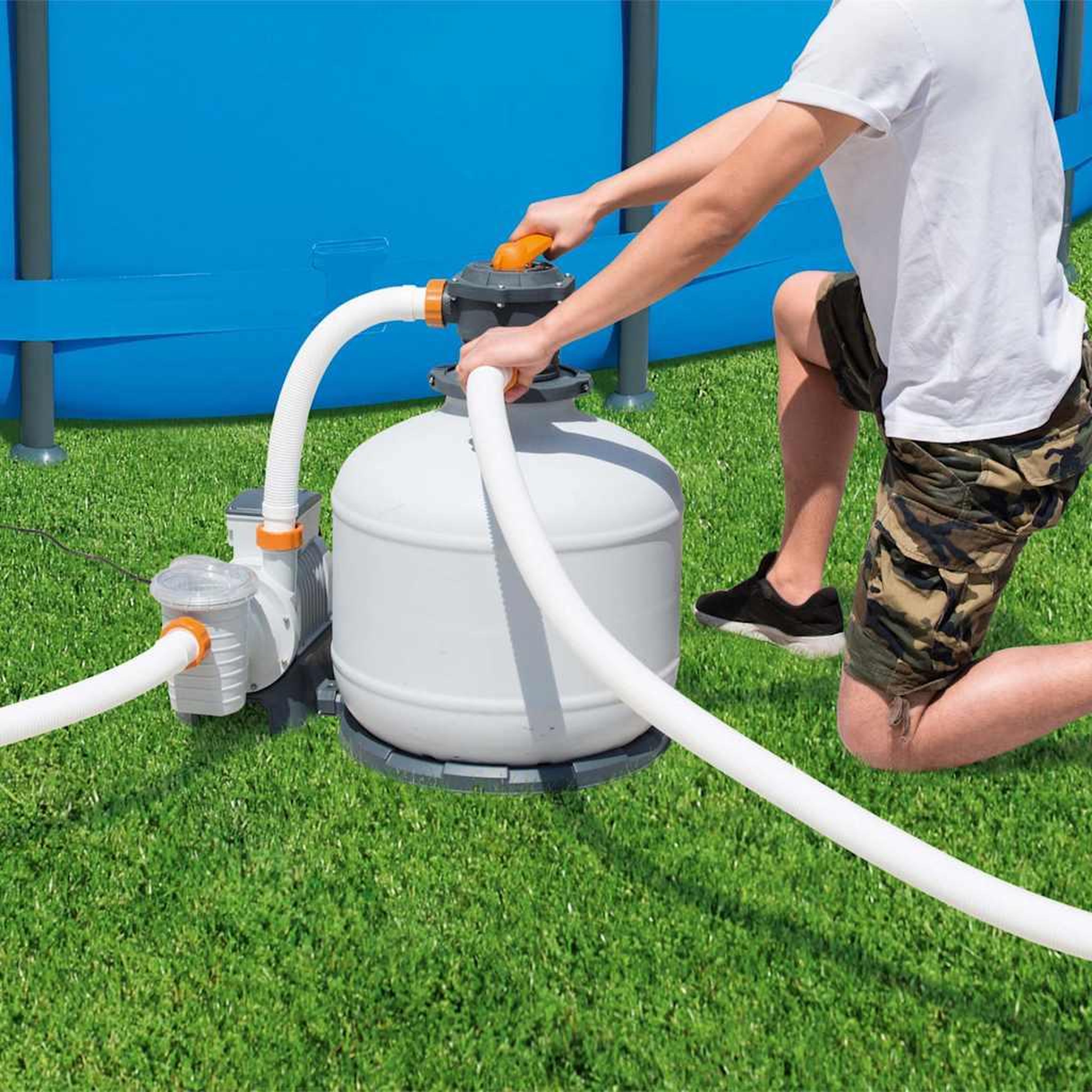 Voir la diapositive 2 : BESTWAY Bestway pompe de filtre a sable flowclear 11355 l/h