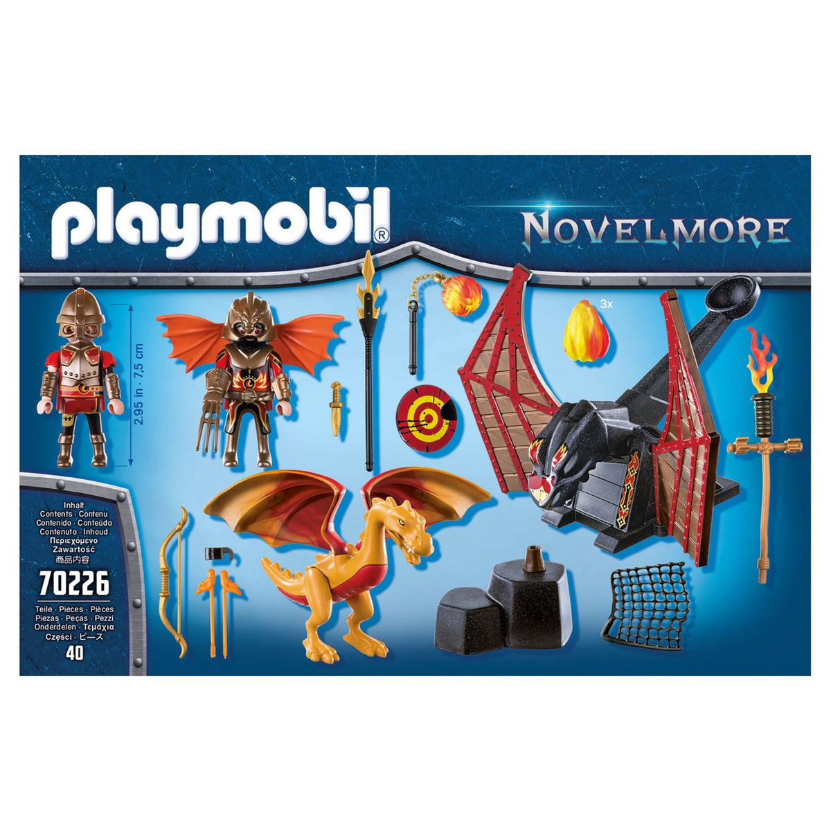 PLAYMOBIL 70226 - Novelmore - Burnham Raiders et dragon doré