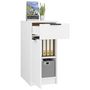 Voir la diapositive 5 : VIDAXL Armoire de bureau Blanc 33,5x50x75 cm Bois d'ingenierie