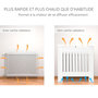 Voir la diapositive 4 : HOMCOM Cache-radiateur design panneau - grille d'aération verticale à lattes - dim. 78L x 19l x 81H cm - MDF blanc