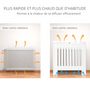 Voir la diapositive 4 : HOMCOM Cache-radiateur design panneau - grille d'aération verticale à lattes - dim. 78L x 19l x 81H cm - MDF blanc