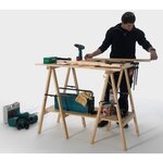 Astigarraga Tréteau pin 1 m, H.100 x l.73.5 cm