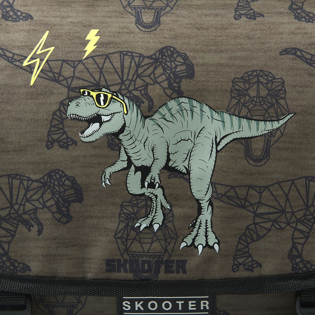 Cartable 38 cm CP/CE1/CE2 marron SKOOTER DINO