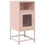 Voir la diapositive 2 : VIDAXL Table de chevet rose 36x39x78 cm acier lamine a froid