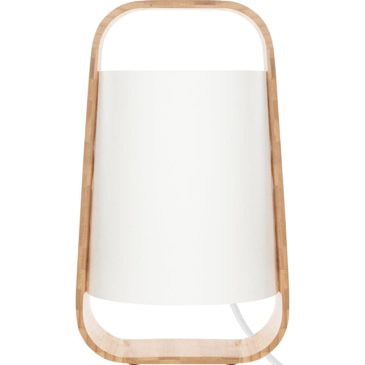 ATMOSPHERA Lampe en bambou Life - H. 35 cm - Blanc