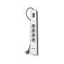 Voir la diapositive 4 : Belkin Parafoudre 4 prises parafoudres + 2 USB