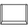 Voir la diapositive 2 : VIDAXL Table console Blanc 100x35x75 cm Verre trempe