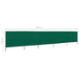 Voir la diapositive 6 : VIDAXL Paravent 5 panneaux Tissu 600 x 120 cm Vert