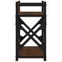 Voir la diapositive 5 : VIDAXL Support d imprimante à 2 niveaux chêne marron 40x20x40 cm