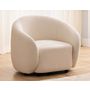 Voir la diapositive 4 : LISA DESIGN Flore - fauteuil en tissu bouclette