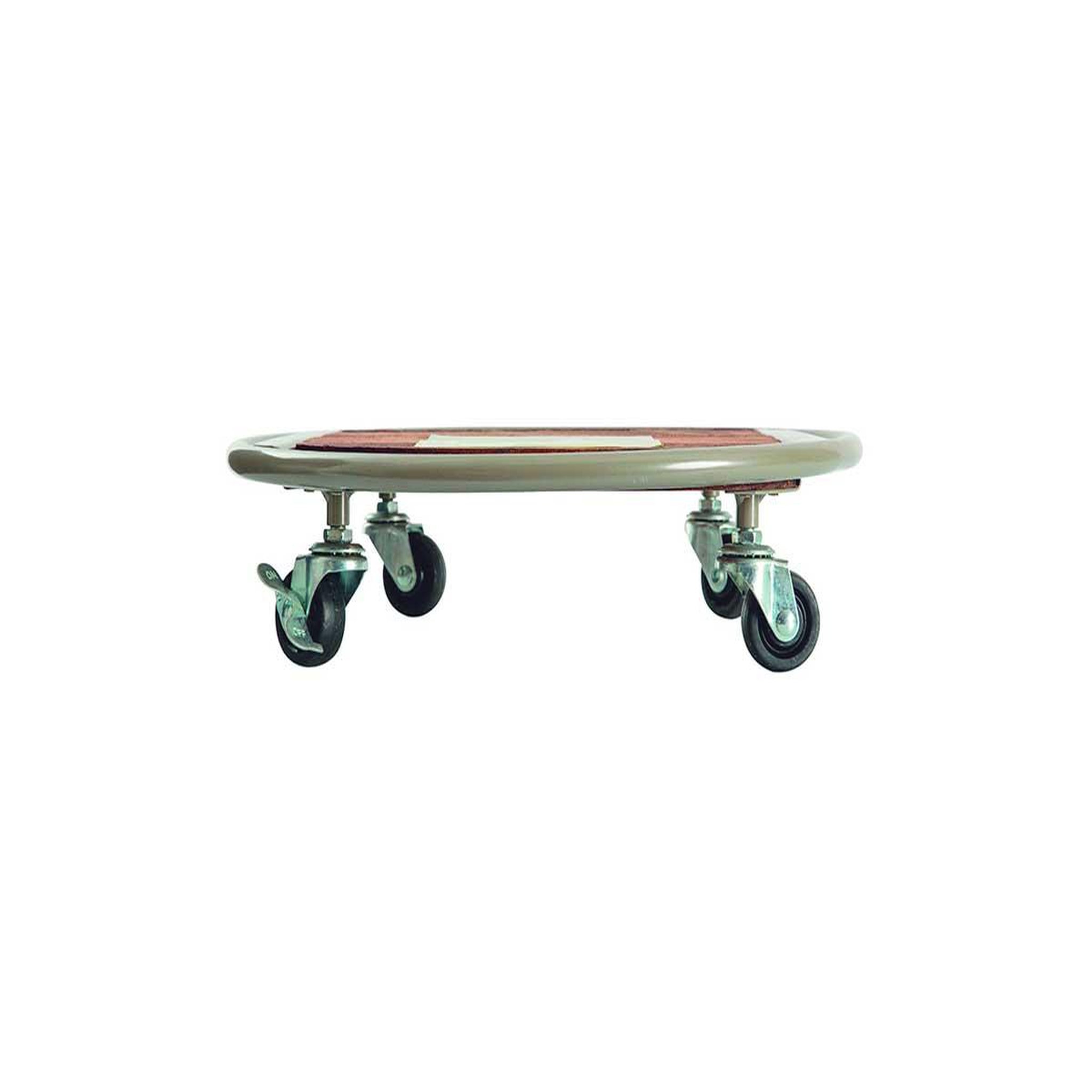 Voir la diapositive 2 : Nortene Support à roulettes bois fsc sur structure métal flora roll metal wood - gris - ø 35 cm