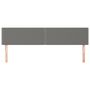 Voir la diapositive 3 : VIDAXL Tetes de lit 2 pcs Gris fonce 90x5x78/88 cm Tissu
