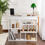 Voir la diapositive 4 : Habitat et Jardin bureau en bois  Vesper  130 x 120 x 72 cm - Blanc naturel