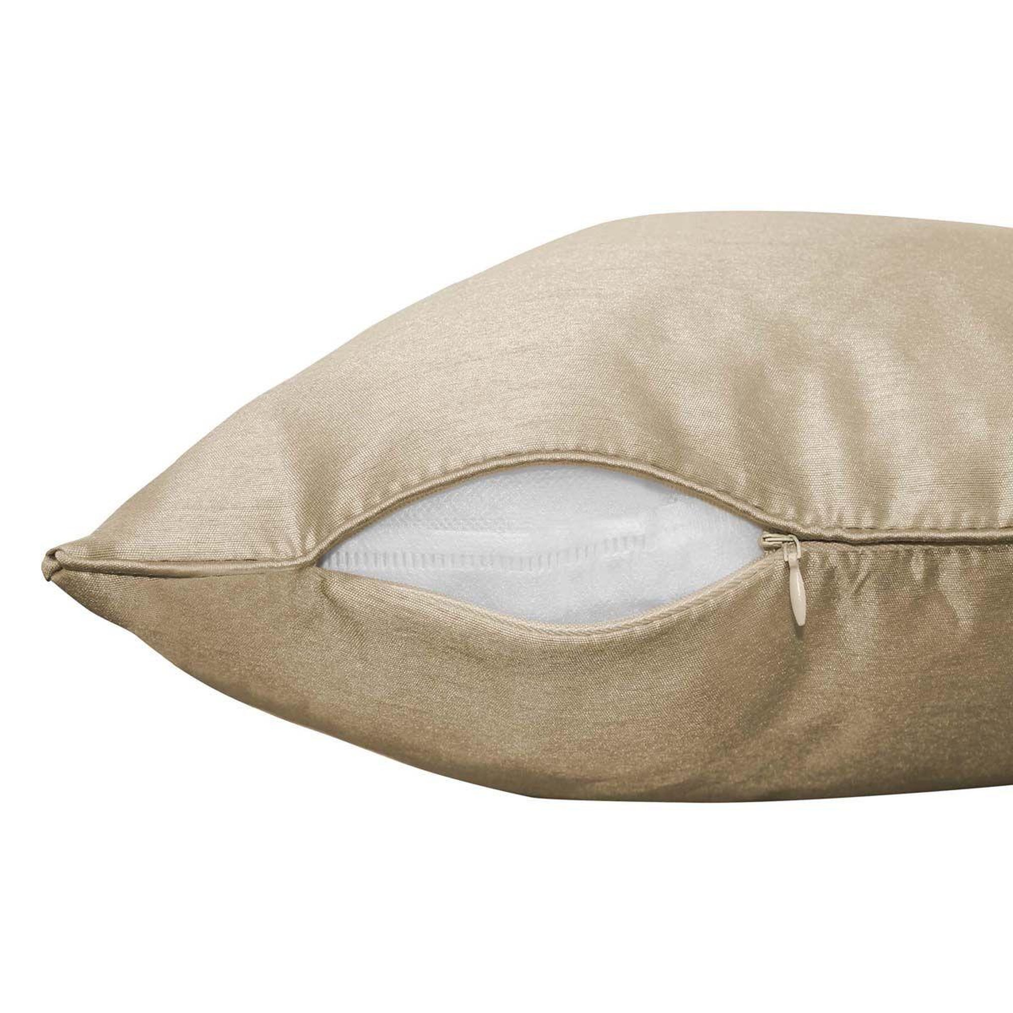 Voir la diapositive 2 : Douceur d'Intérieur Housse de coussin  shana  40x40cm lin