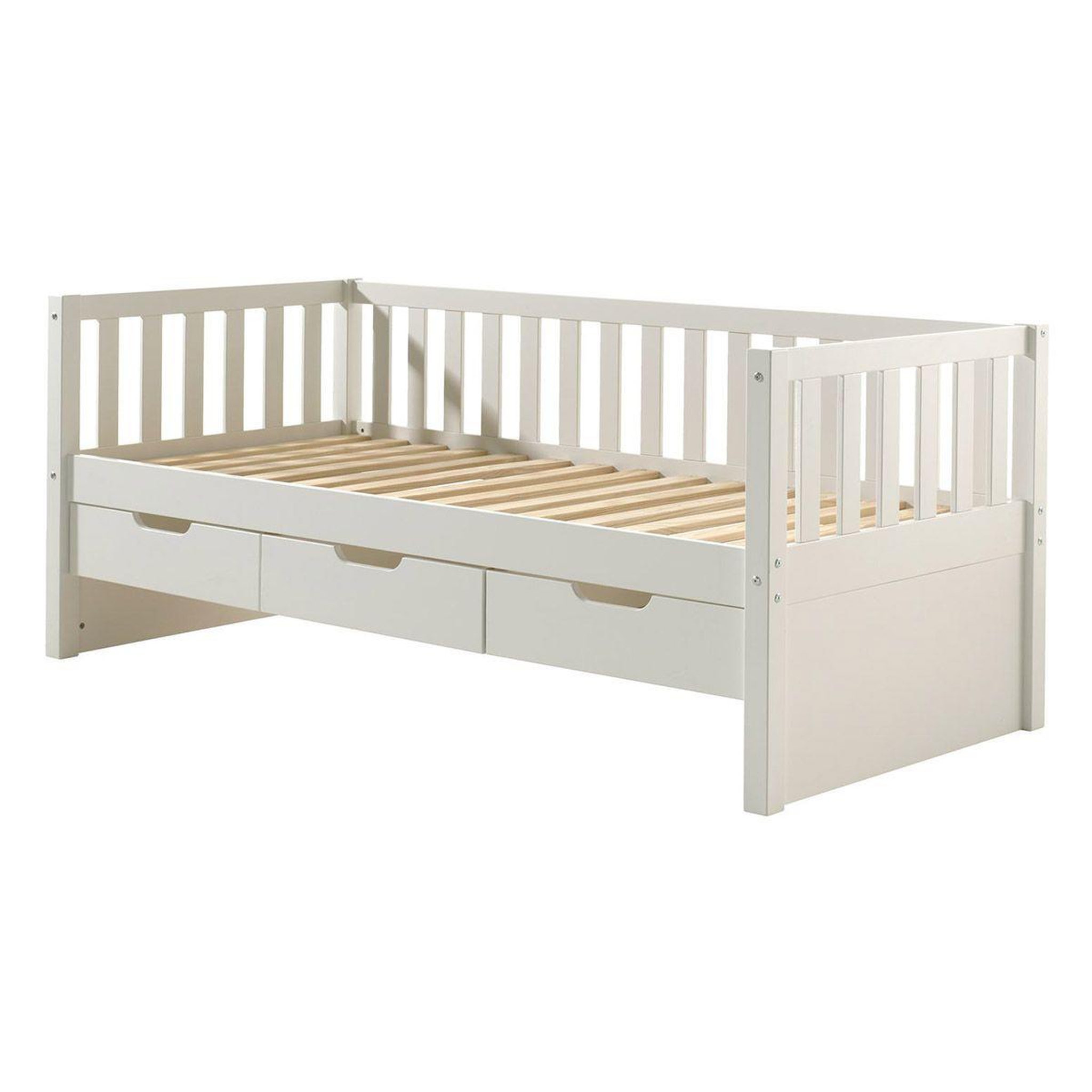Paris Prix Lit capitaine enfant & 3 tiroirs  fritz  90x200cm blanc