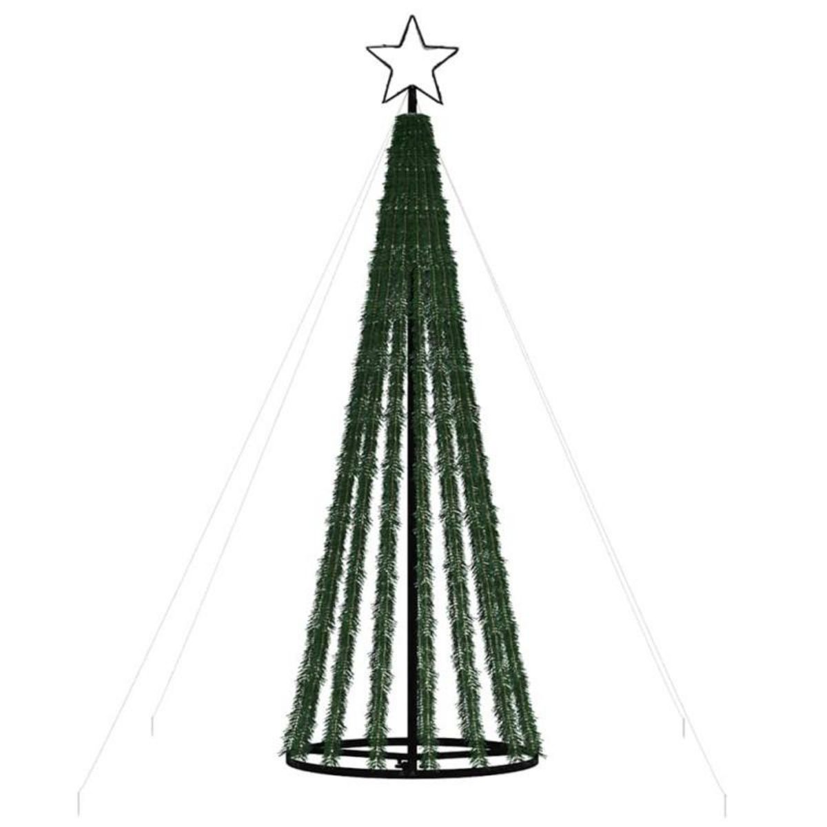 VIDAXL Sapin de Noël à LED 275 LED blanc chaud 180 cm