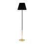 Voir la diapositive 1 : OSTARIA Lampadaire métal tissu noir Aurelia H143