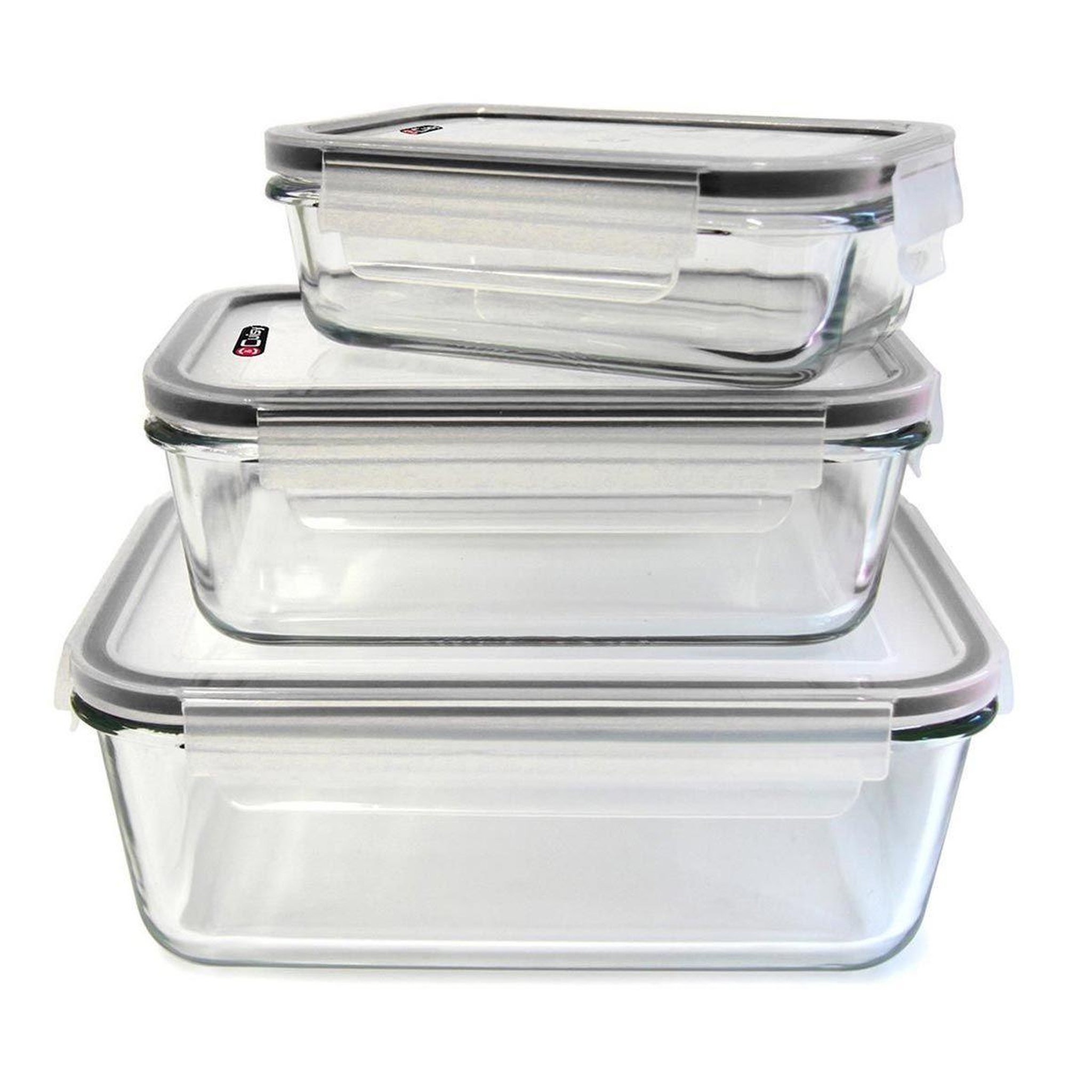COOK CONCEPT Lot de 3 Plats à Four & Couvercles  Forno  22cm Transparent